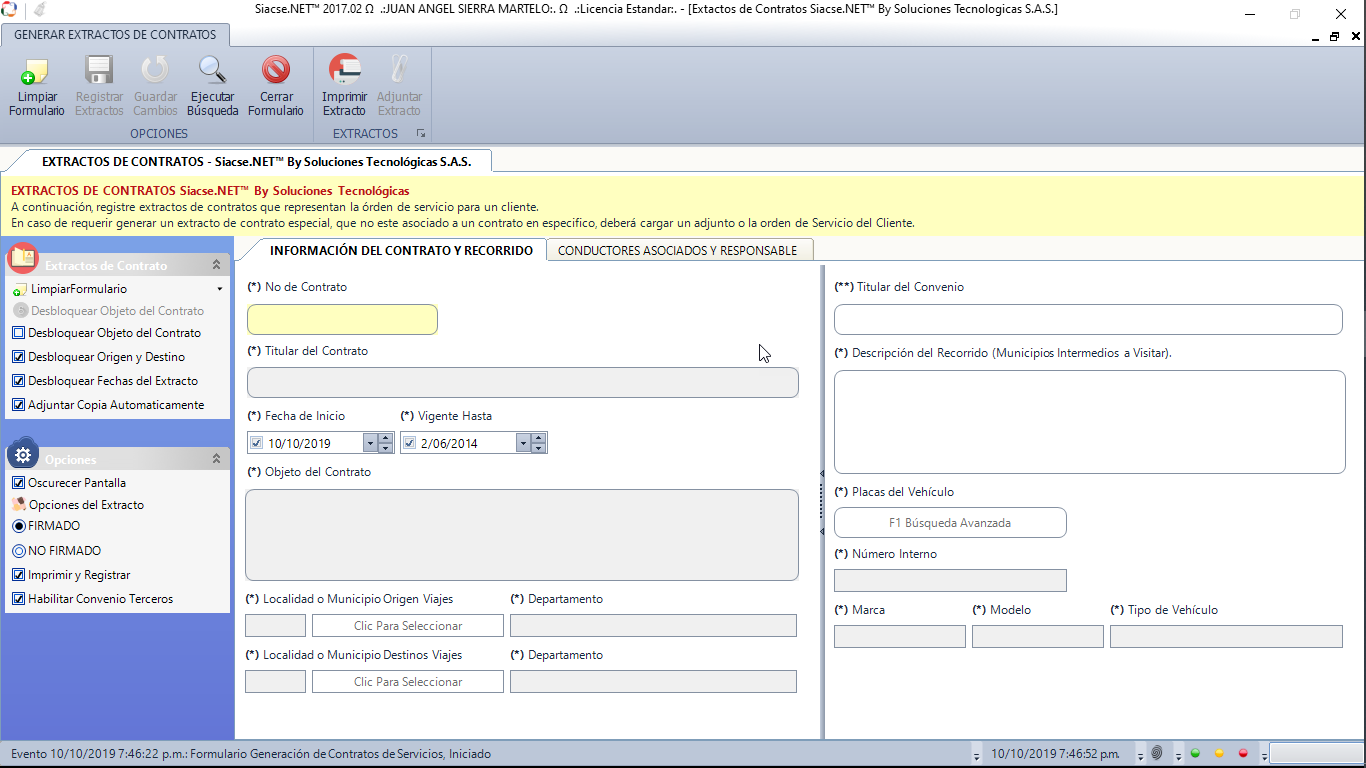 Siacse.NET™ Registro de FUEC Siacse.NET™ Registro de FUEC
